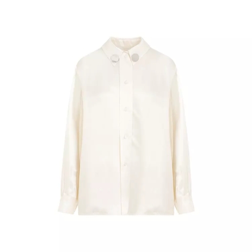 Jil Sander  Beige Viscose Shirt White