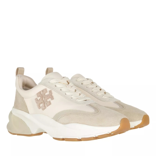 Tory Burch Good Luck Trainer French Pearl/Dulce de Leche/Biscotti Low-Top Sneaker