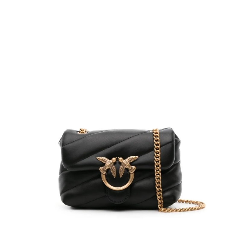 Pinko Schultertasche Leather Crossbody Bag Black