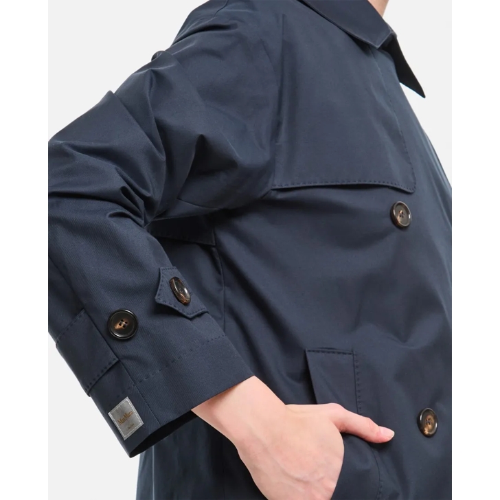 Max Mara Zeno Short Trench Blue | Trenchcoat