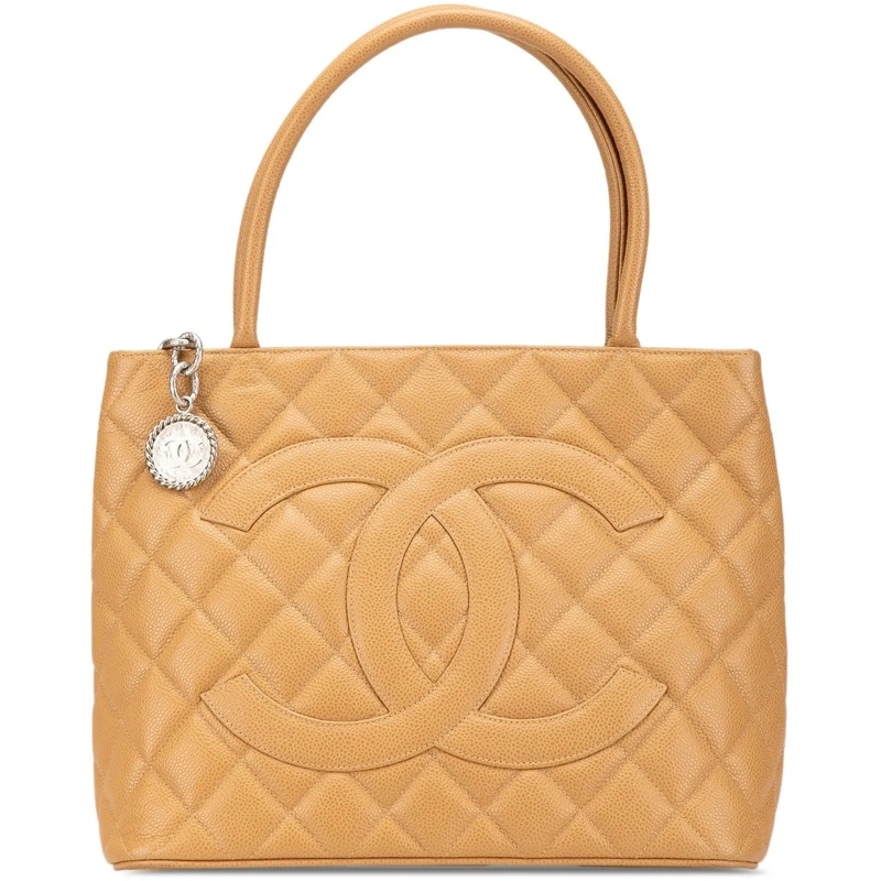 Chanel Fourre-tout Caviar Medallion Tote braun