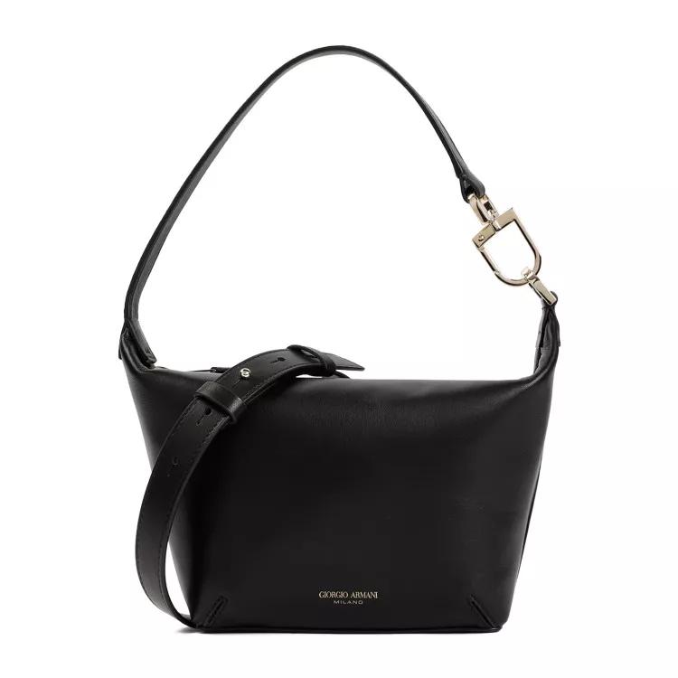 Giorgio Armani Shopper - Black Nappa Lamb Leather Handbag - Gr. unisize - in Schwarz - für Damen