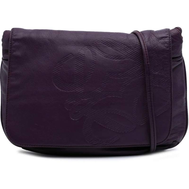 Loewe Schultertasche Anagram Nappa Crossbody lila