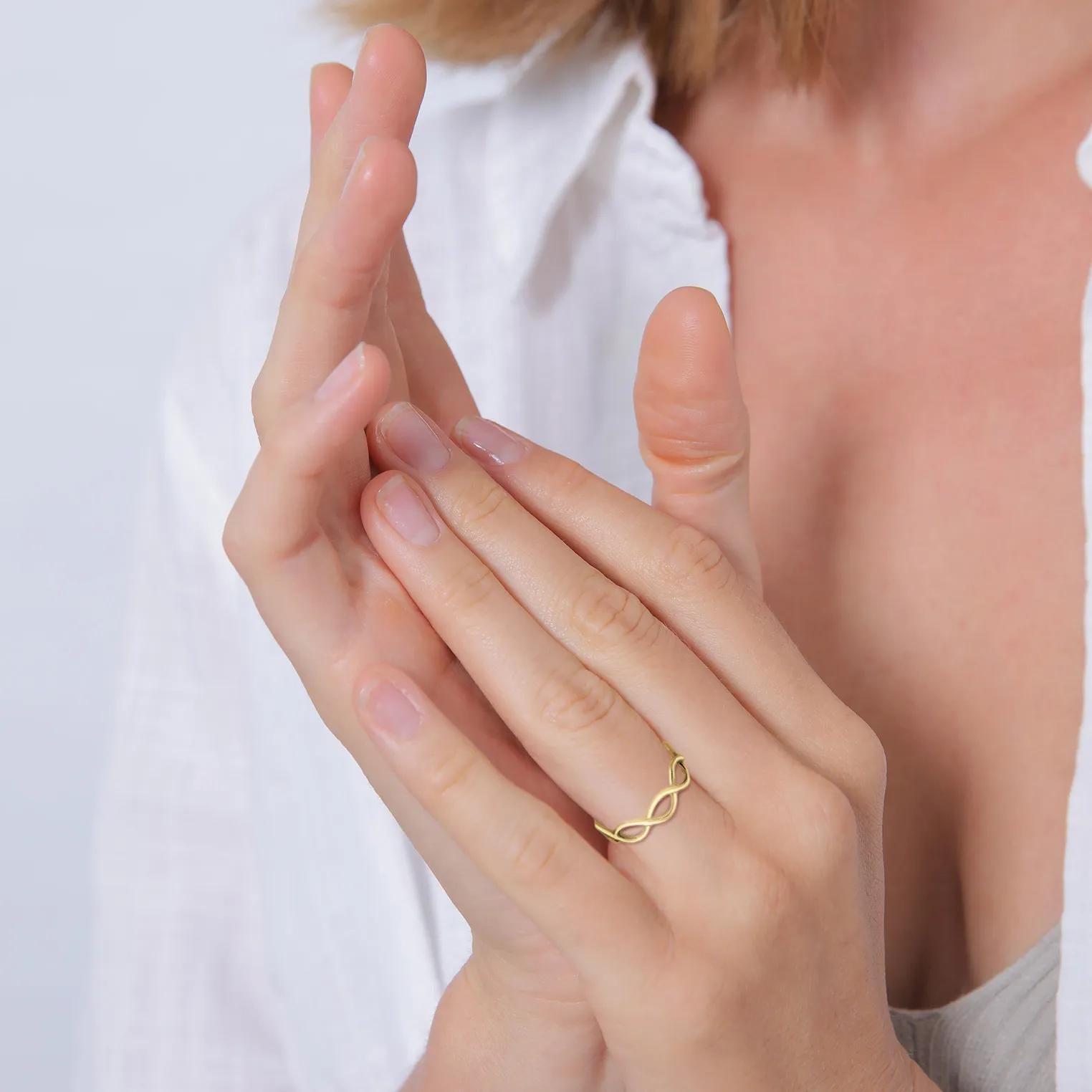 Thumbnail - Elli Ringe - Ring Infinity Trend 375 Gelbgold - Gr. 52 MM - in Gold - für Damen