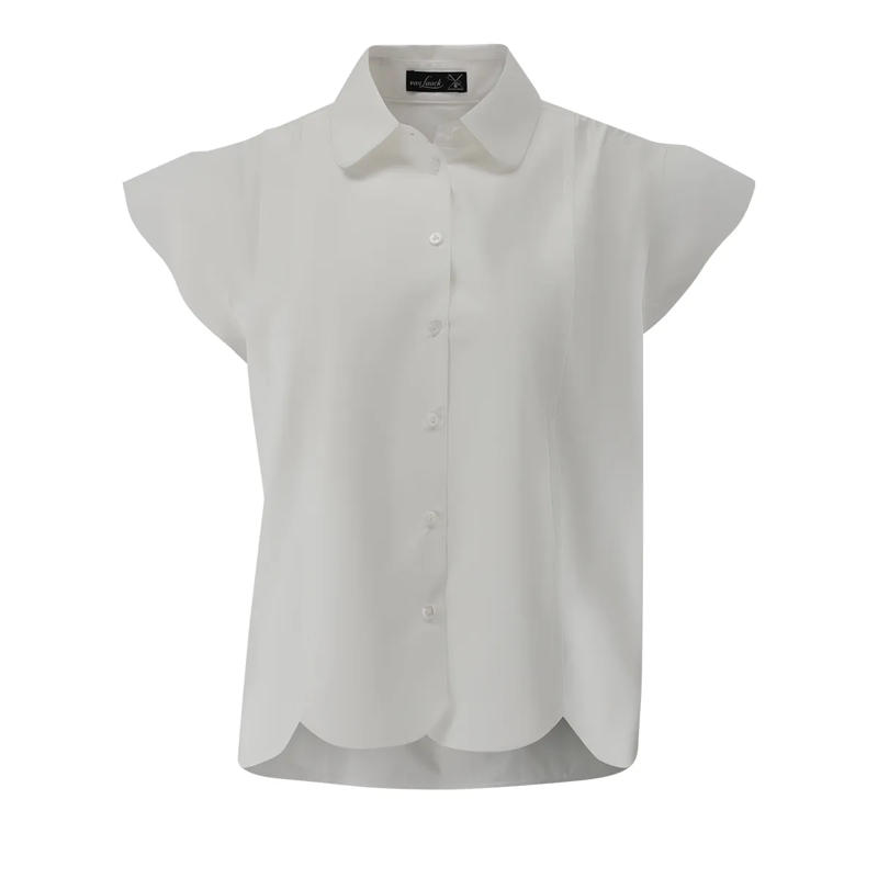 VAN LAACK Bluse Bluse Modern Fit Uni weiss