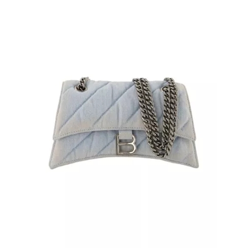 Balenciaga Hobo Crush S Bag - Denim - Blue Grey Hobotas