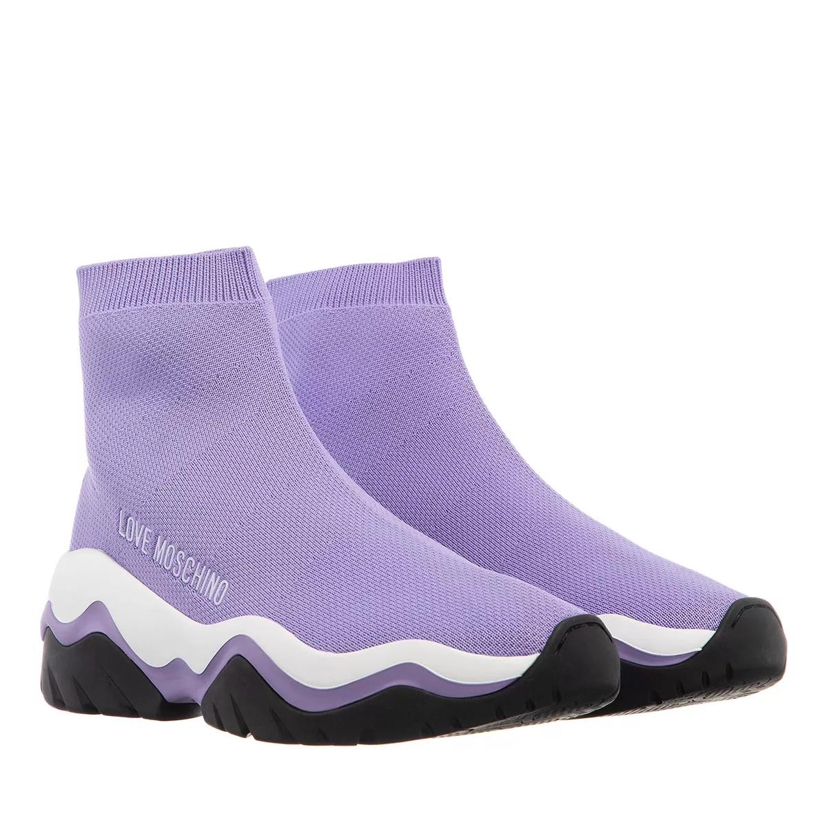 Love Moschino Socks Lilla sneaker slip on