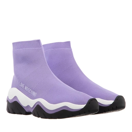 Love Moschino Socks Lilla Slip-On Sneaker