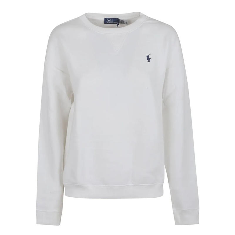 Polo Ralph Lauren  Relaxed Fit Crew Neck Sweatshirt White