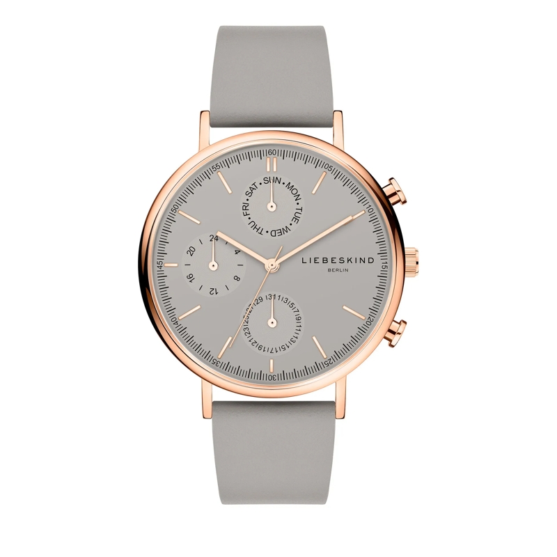 Liebeskind Berlin Automatikuhr Echtleder Armbanduhr beige