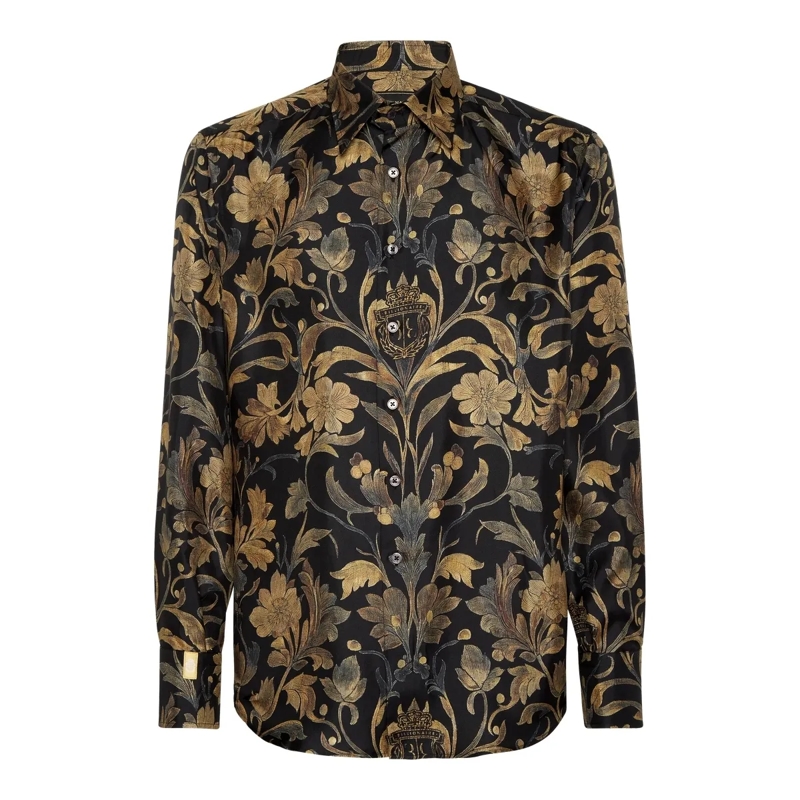 BILLIONAIRE Hemd Hemd Goldschnitt Ls Baroque gold