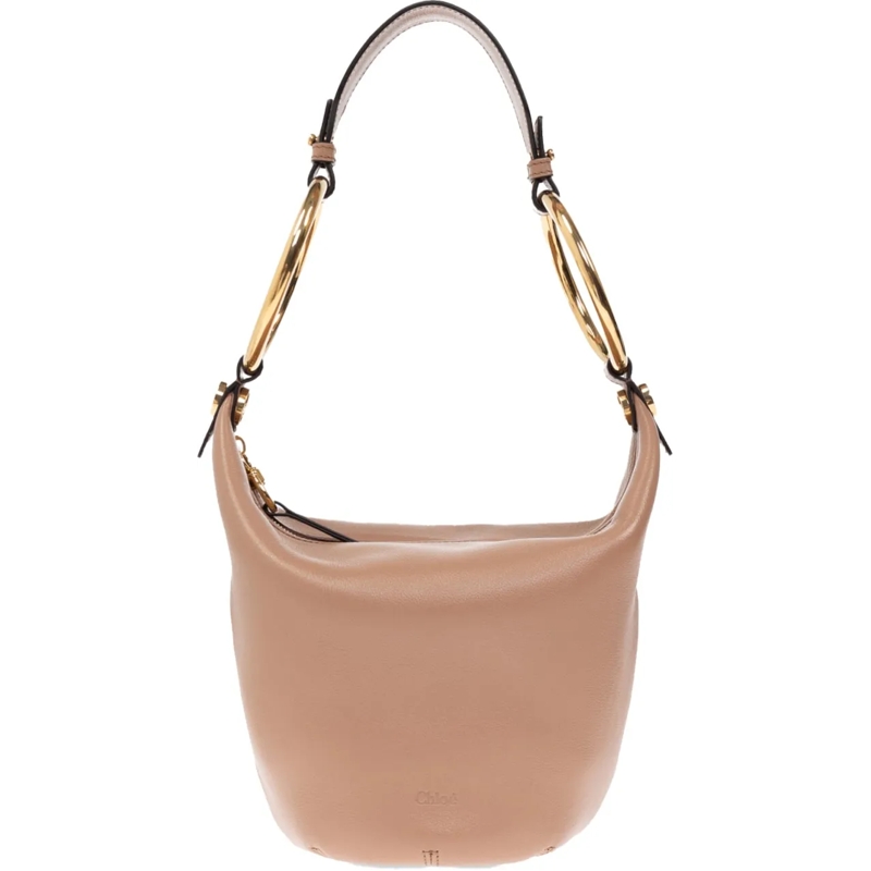 Chloé Tote Bracelet Logo Shoulder Bag braun