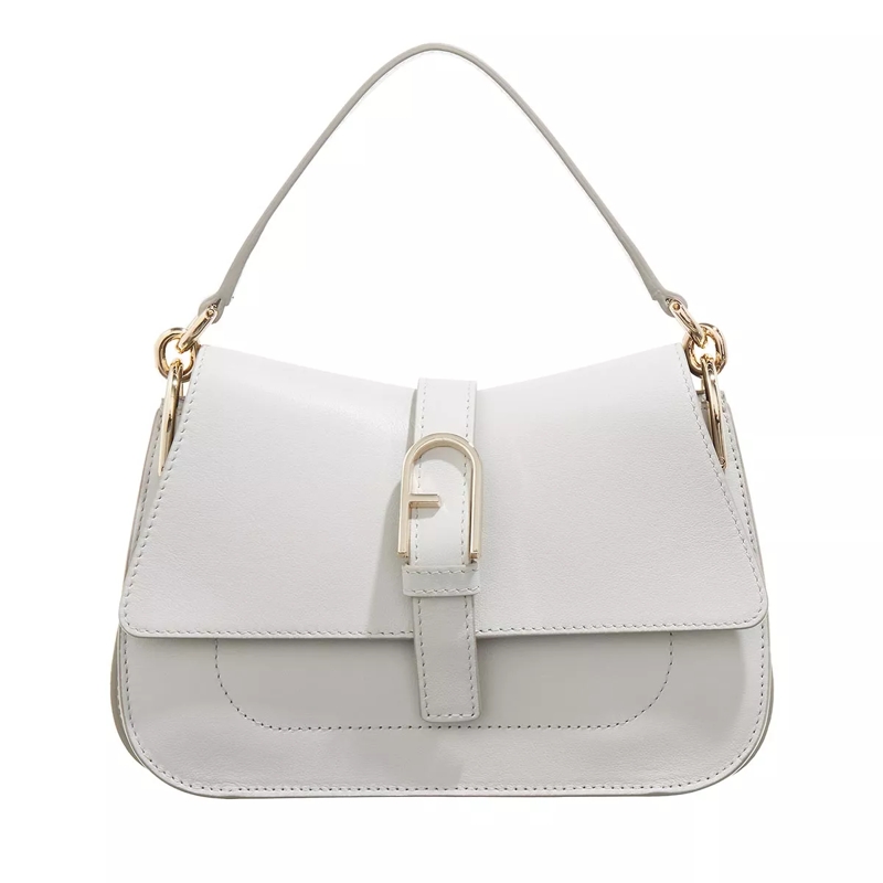 Furla Satchel Furla Flow Mini Top Handle Marshmallow
