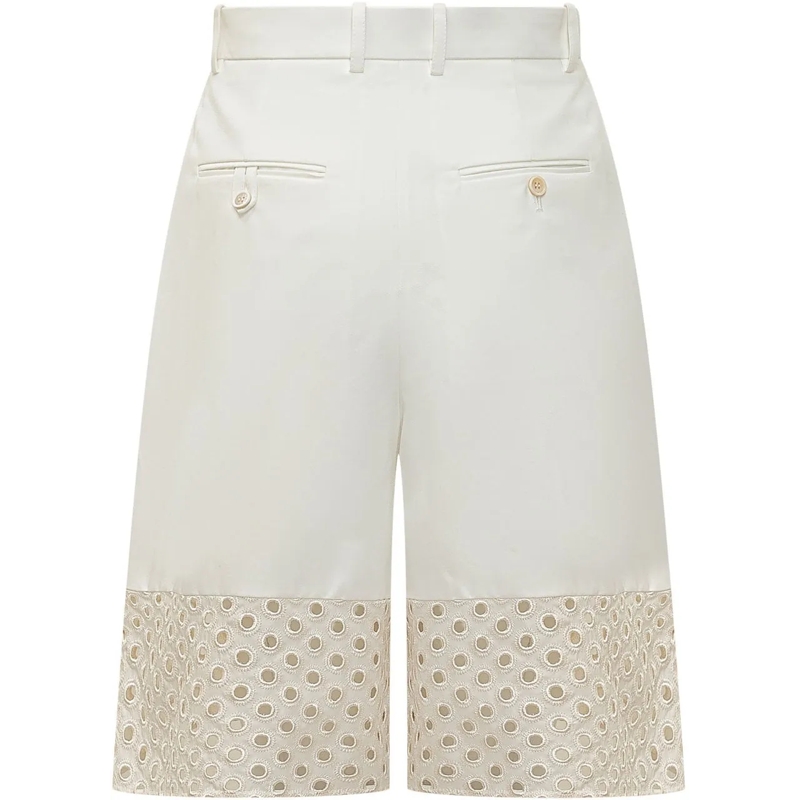 Marni Shorts Bermuda Sartoriali con Inserto in Pizzo Sangallo weiß(Image 2)