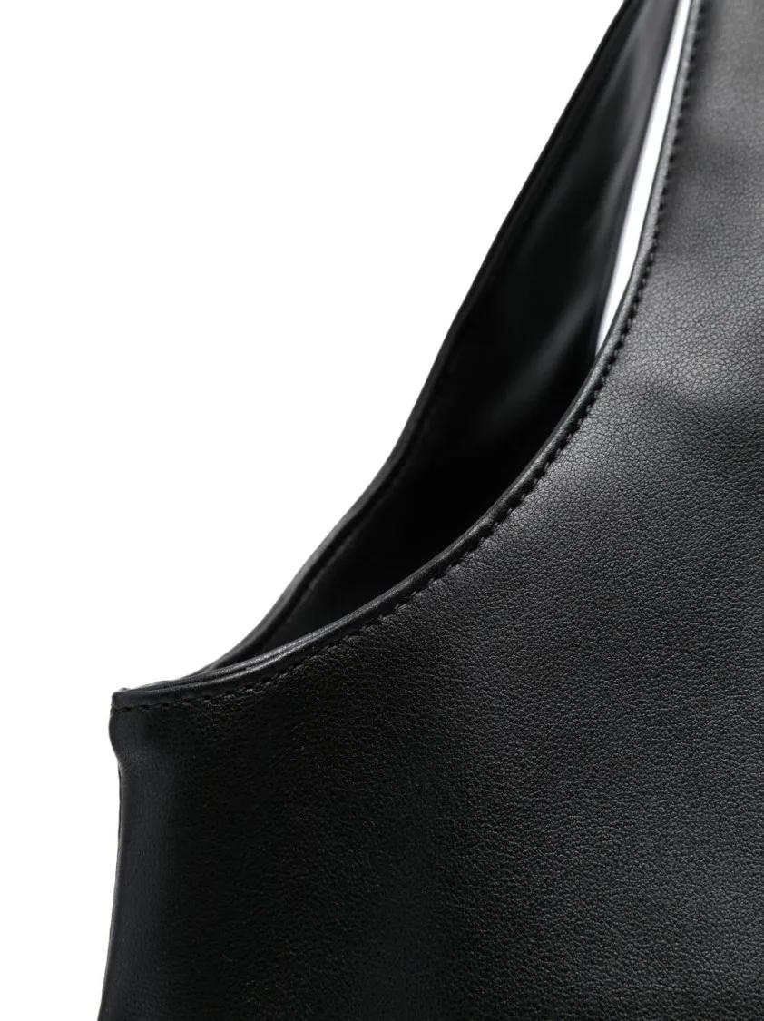 A.P.C. Shoppers & Totes Spacious Black Faux Leather Tote in zwart