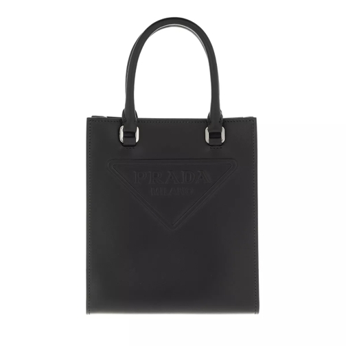 Prada Crossbody Bag Leather Black Tote