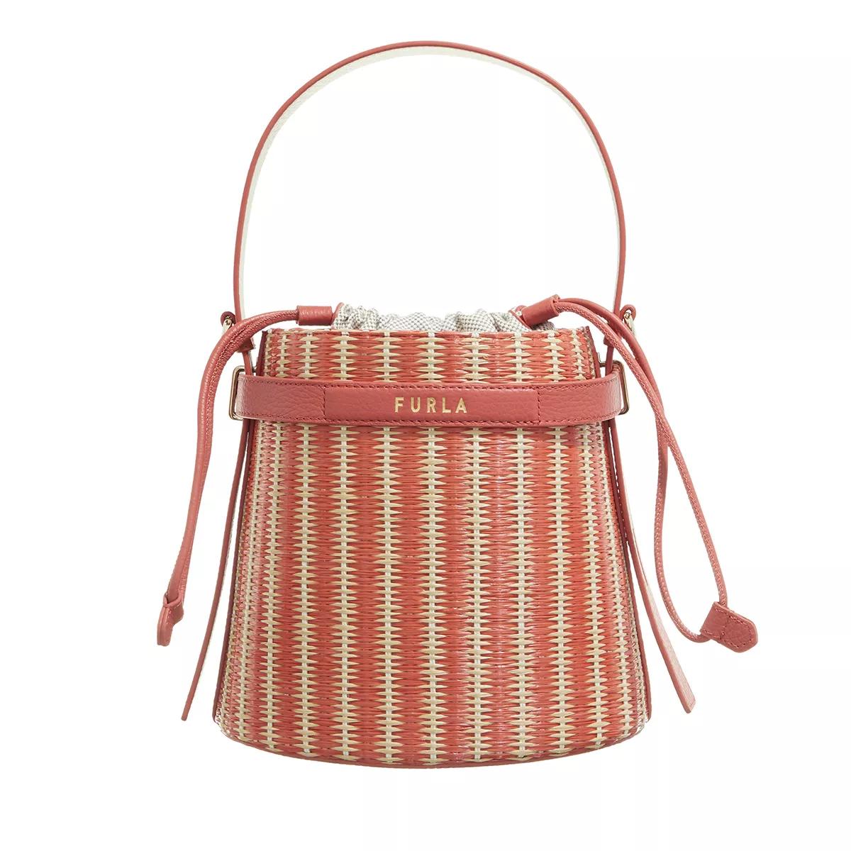 Furla Beuteltaschen - Furla Giove Mini Bucket Bag - Gr. unisize - in Beige - für Damen