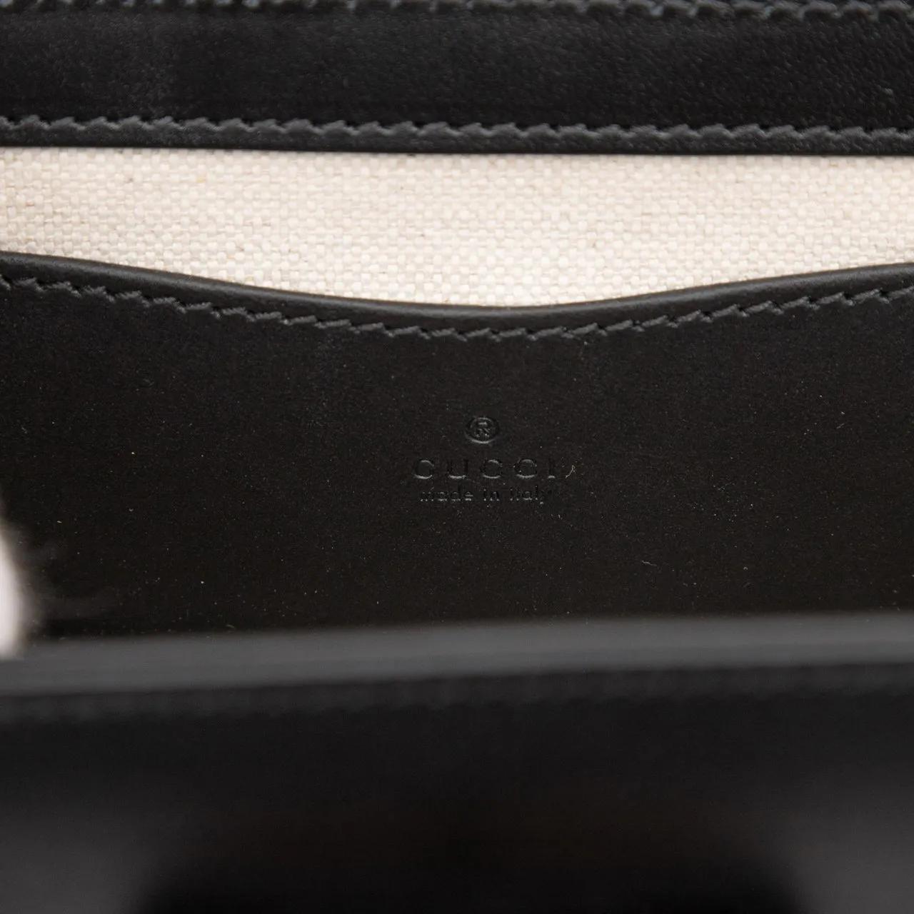 Thumbnail - Gucci Bauchtaschen - Mini Leather Bamboo 1947 Belt Bag - Gr. ONE SIZE - in Schwarz - für Damen