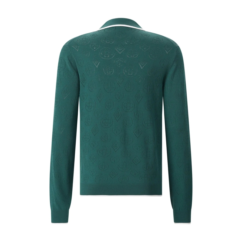 Casablanca Poloshirt Poloshirt aus Viskose-Mix grün(Image 3)