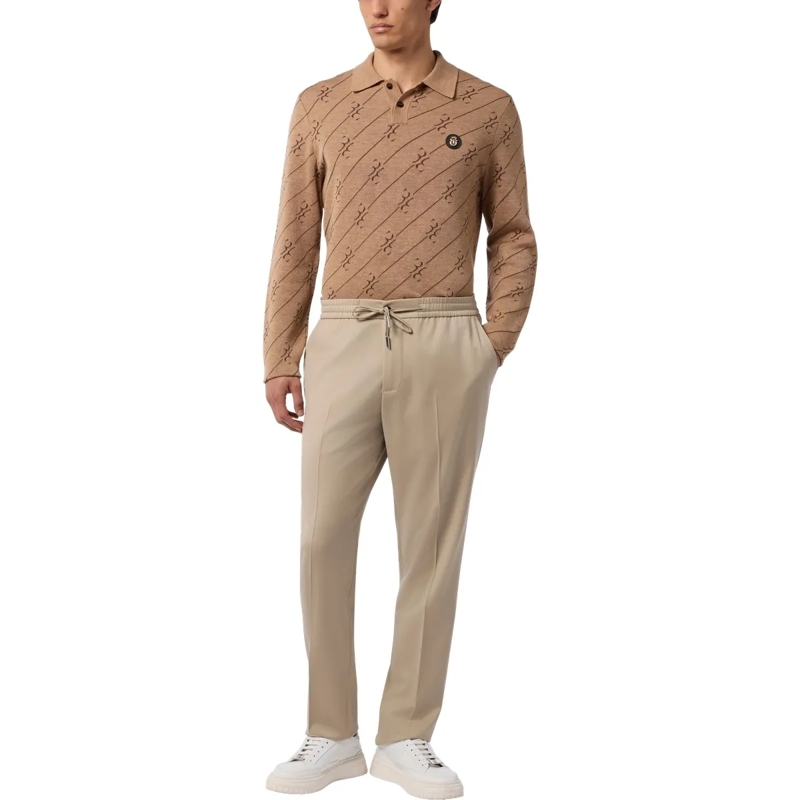 BILLIONAIRE Hose Wool Drawstring Trousers beige(Image 4)