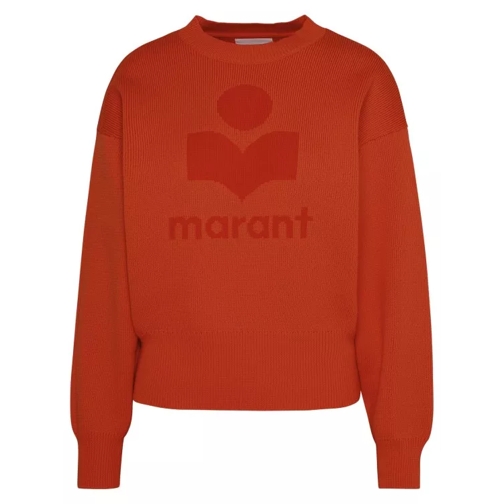 Etoile Isabel Marant Orange Cotton Blend 'Ailys' Sweater Shirt Orange 