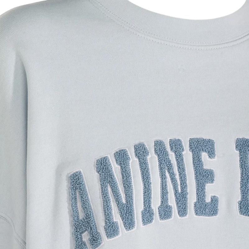 Anine Bing  Light Blue Relaxed Fit Sweatshirt White(Image 3)