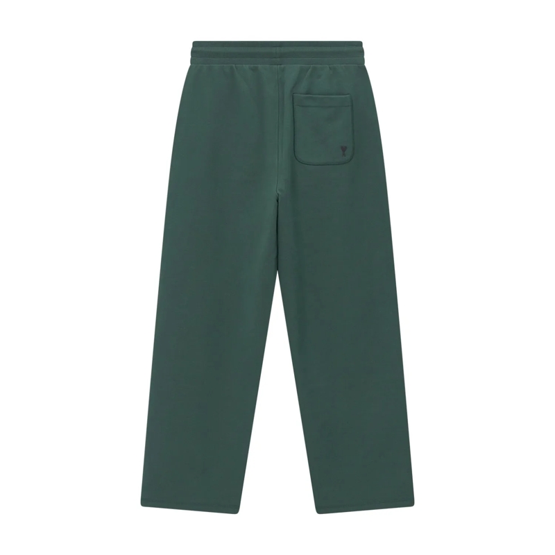 AMI Paris Pantalon de jogging Sweatpants aus Baumwoll-Mix grün(Image 2)