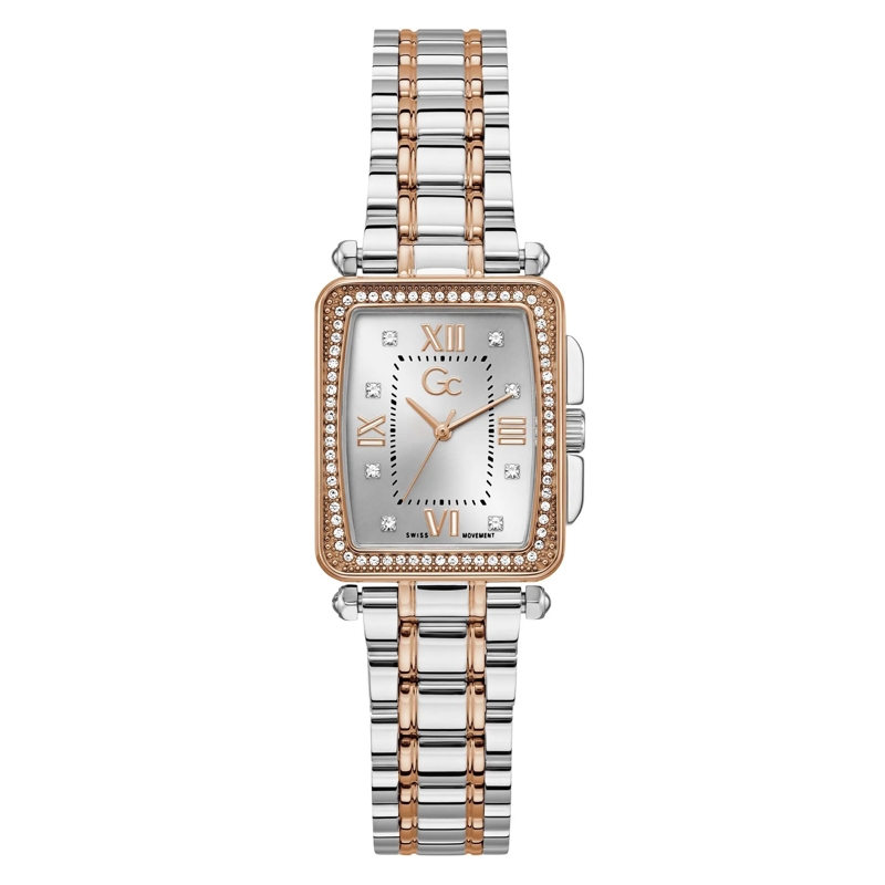 GC Quarzuhr Quarz-Analoguhr Gc Plaza silber
