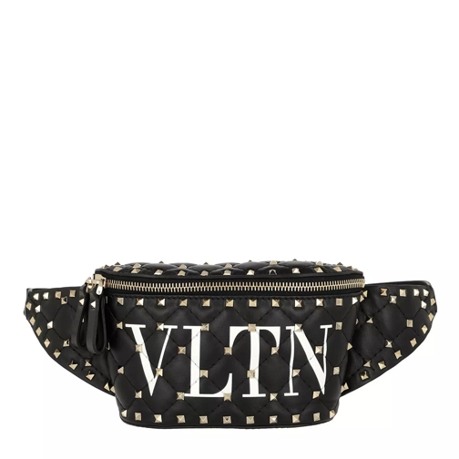 Valentino Garavani VLTN Belt Bag Nappa Leather Black/White Midjeväskor