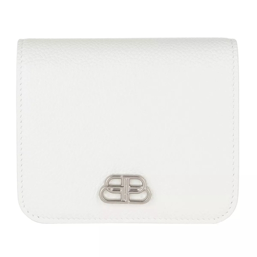 Balenciaga Wallet Leather White Vikbar plånbok