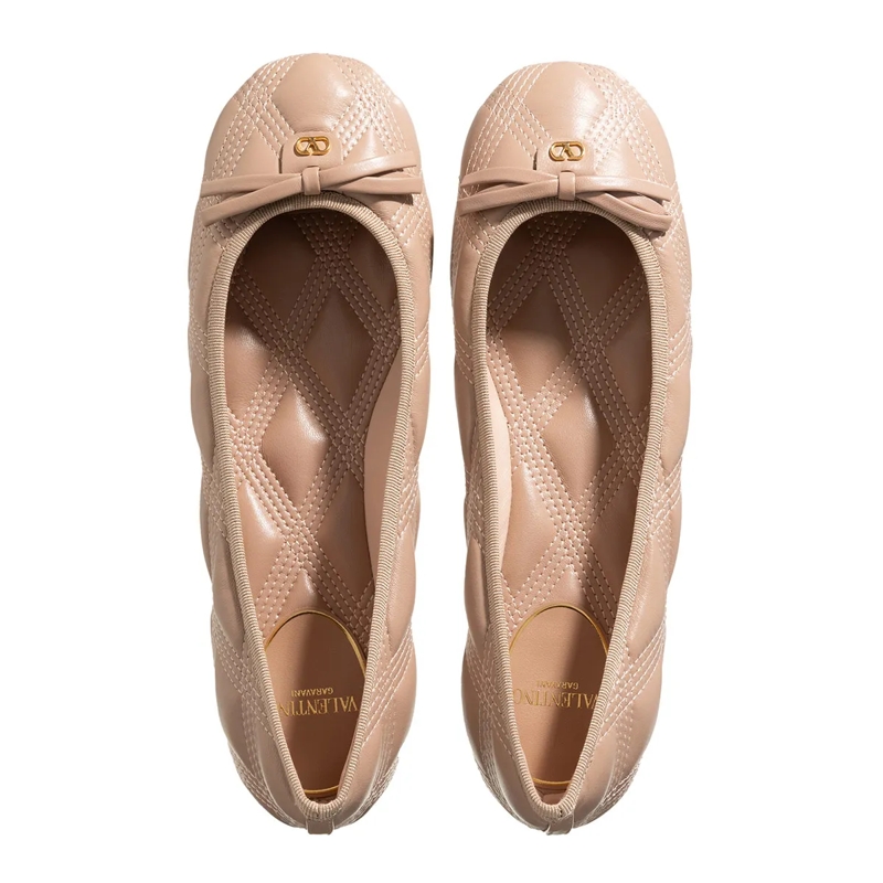 Valentino Garavani Ballerinas Quiltie Ballet Flats Rose(Image 6)