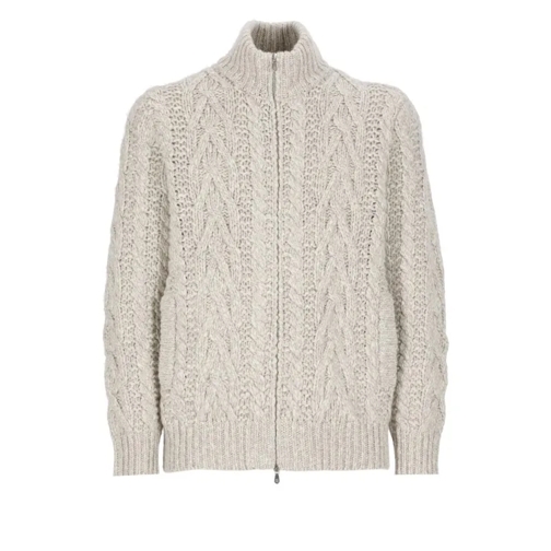 Brunello Cucinelli Wool And Cashmere Cardigan Neutrals 