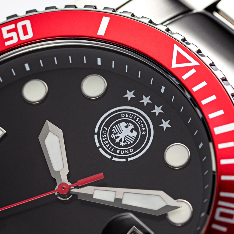 DFB Automatikuhr Quarzuhr DFB Herrenuhr mit Metallarmband. silber(Image 6)