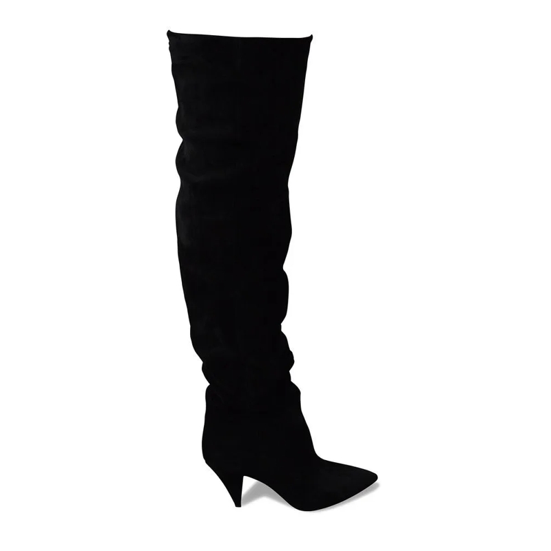 Saint Laurent Stiefel Era 85 Over-The-Knee Boots Black