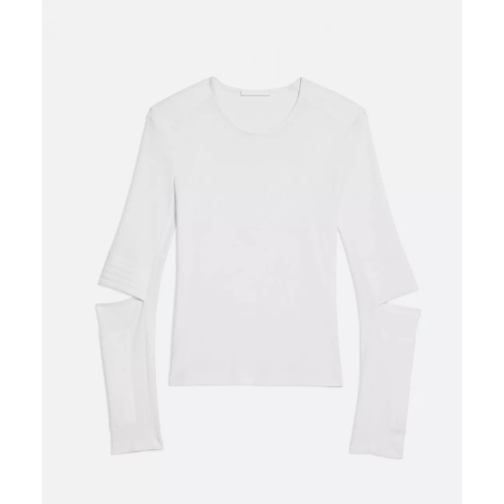 Helmut Lang  HELMUT LANG Longsleeve mit Cut-Out, 2 Farben weiß