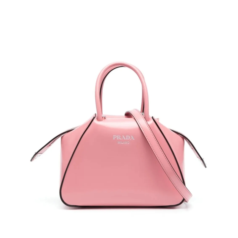 Prada Tote Supernova Brushed Leather Tote Bag Pink