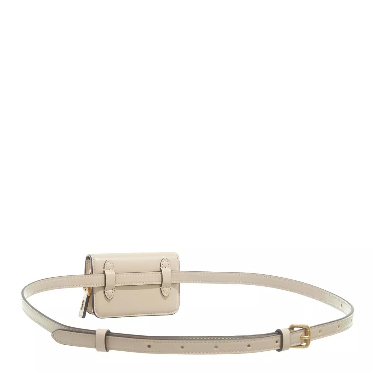 Coach Heuptasjes Luxe Refined Calf Leather Bandit Card Belt Bag in beige