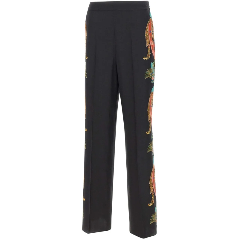 Etro Pantalon Trousers Multicolor schwarz