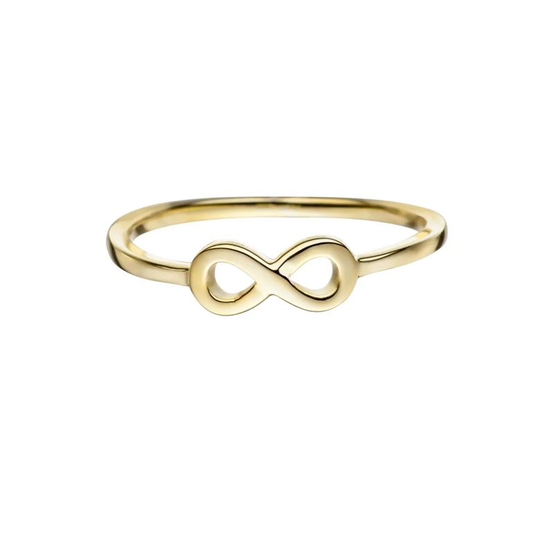 Glanzstücke München Ring Sterling Silber Ring Infinity gold