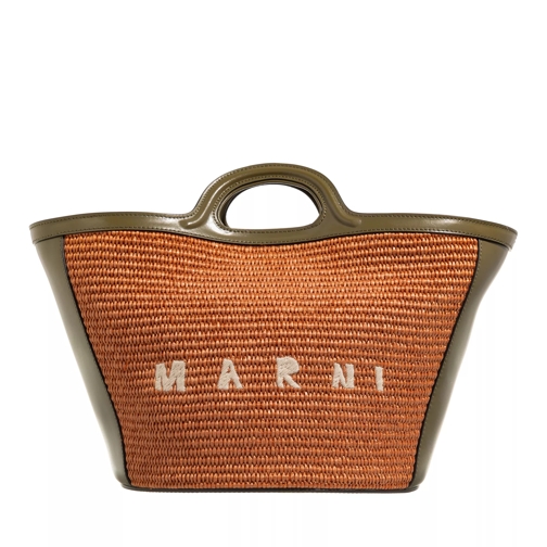 Marni Tropicalia Small Brick/Olive Mandtas