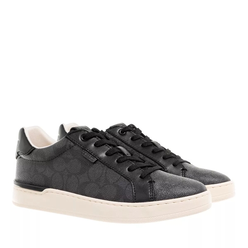Coach Lowline Coated Canvas Charcoal/Black lage-top sneaker