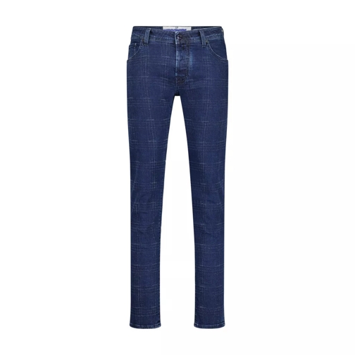 Jacob Cohen Slim-Fit Jeans Nick im Karo-Design 48103787233626 Blau 