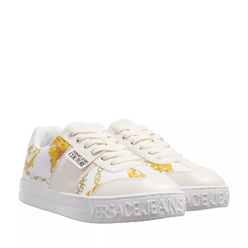 Versace Jeans Couture Fondo Court 88  White/Gold Low-Top Sneaker