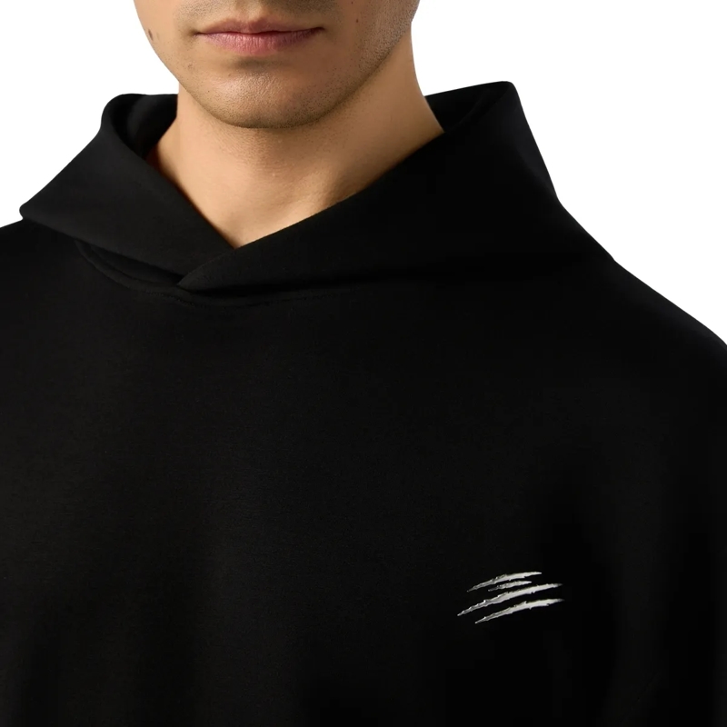 Plein Sport Top Fleece Hoodie Chrome Scratch schwarz(Image 5)