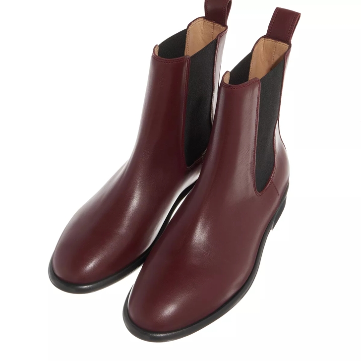 Isabel Marant Galna Boots Burgundy Chelsea Boot