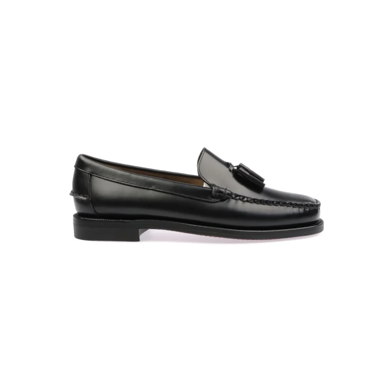 Sebago Loafer Black Leather Loafers Black