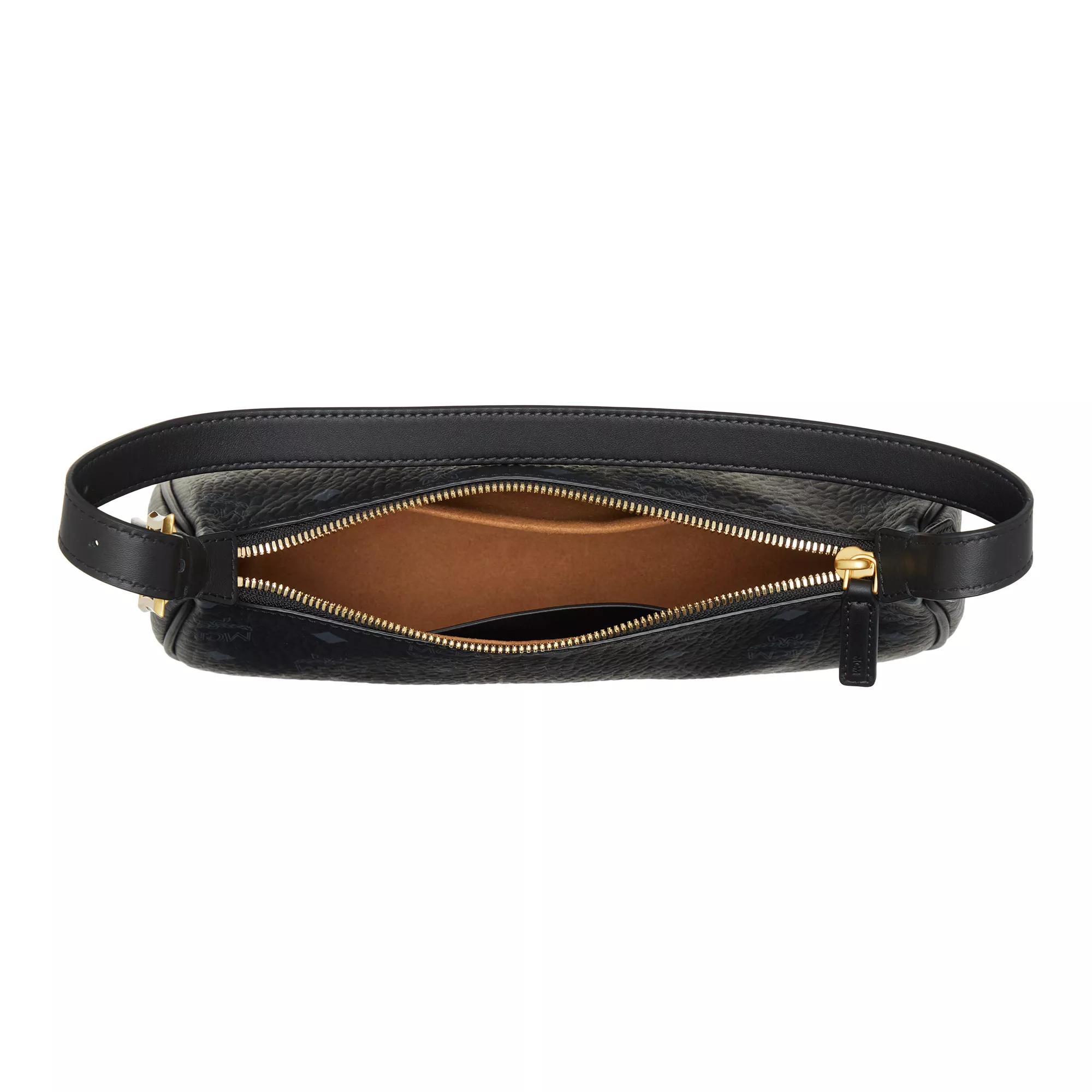 MCM Pochettes Aren Vi Shoulder Bag Sml Bk in zwart