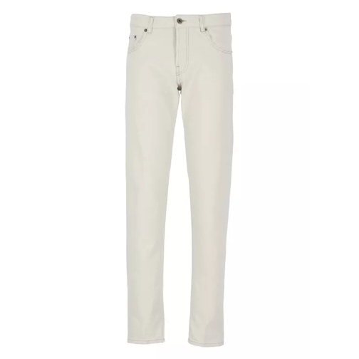 Peserico Ivory Cotton Jeans Neutrals 