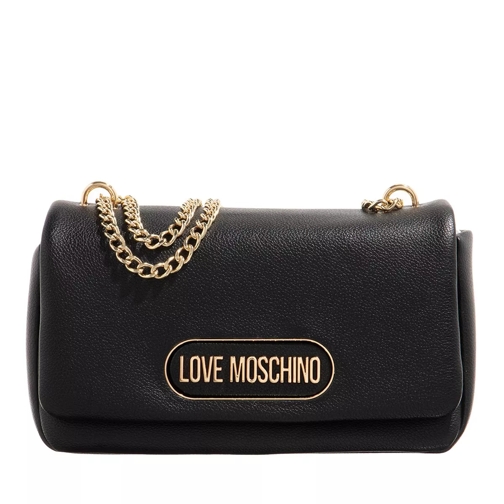 Love Moschino Borsa Rectangular Plaque Pu Nero Cross body-väskor