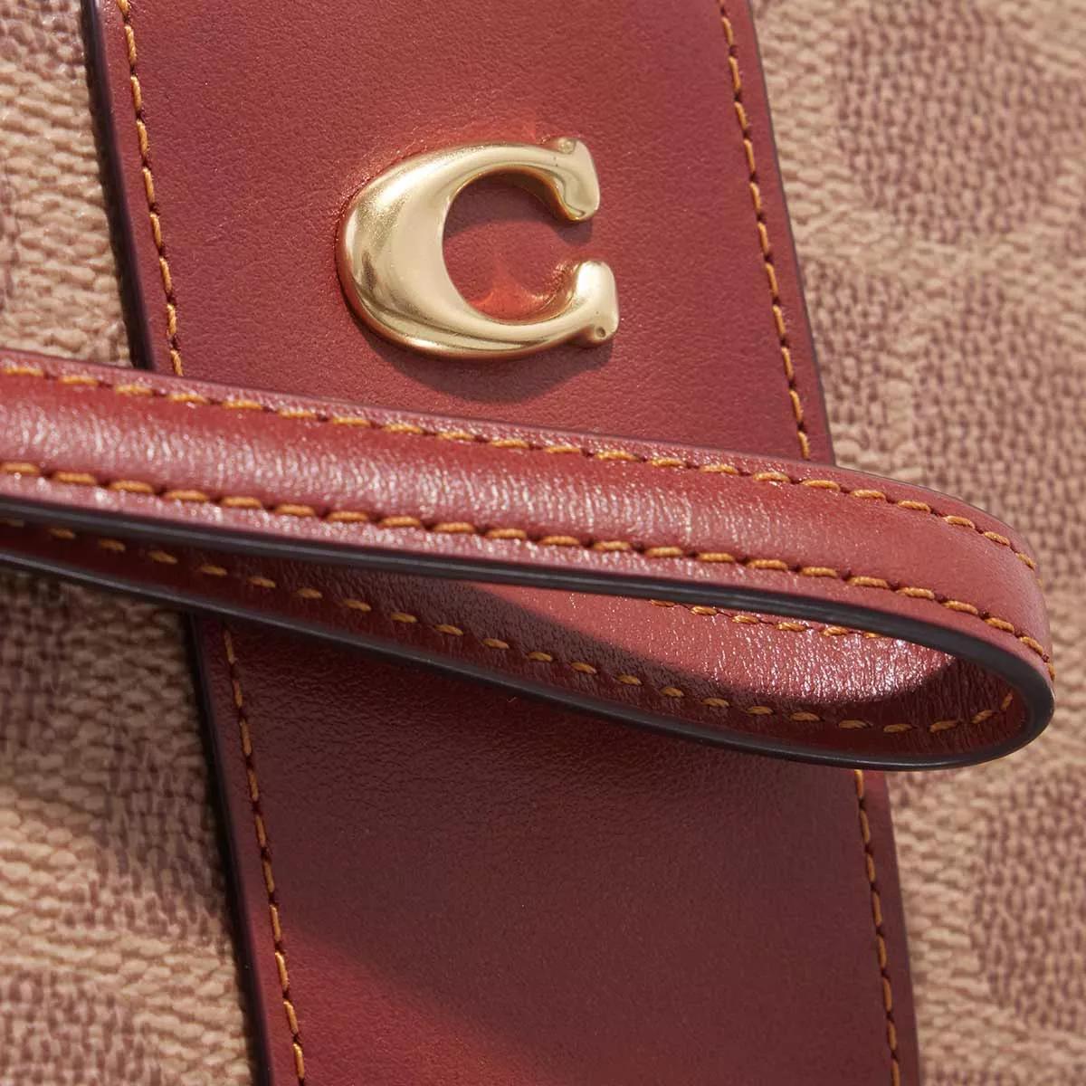 Coach Kira Crossbody Signature Tan Rust Mini Bag